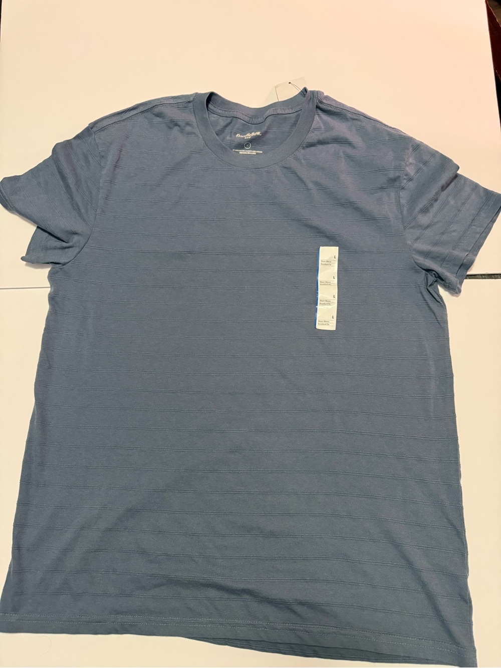 Goodfellow & Co Short-Sleeve Crewneck T-Shirt in Dusty Blue